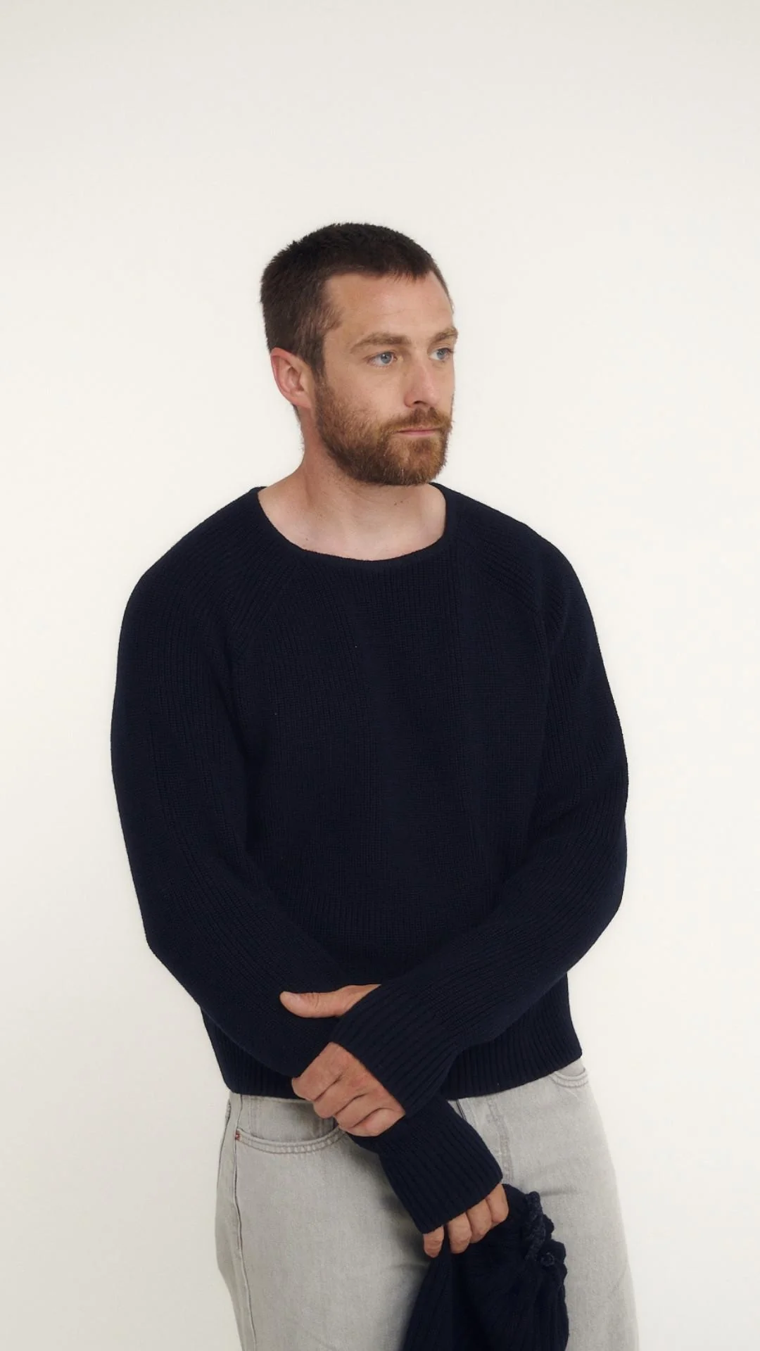 Pull col amovible laine mérinos JOAN 001.